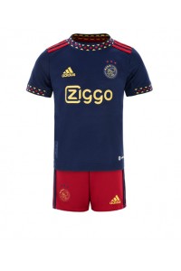 Ajax Babyklær Borte Fotballdrakt til barn 2022-23 Korte ermer (+ Korte bukser)